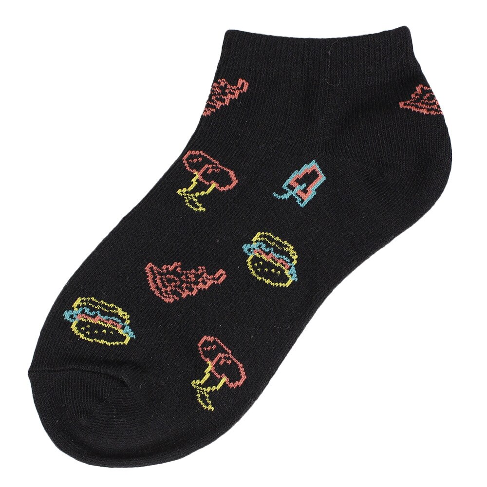  ジュニア ハンバーガー柄ソックス 2023 896Q8SU8969ブラック