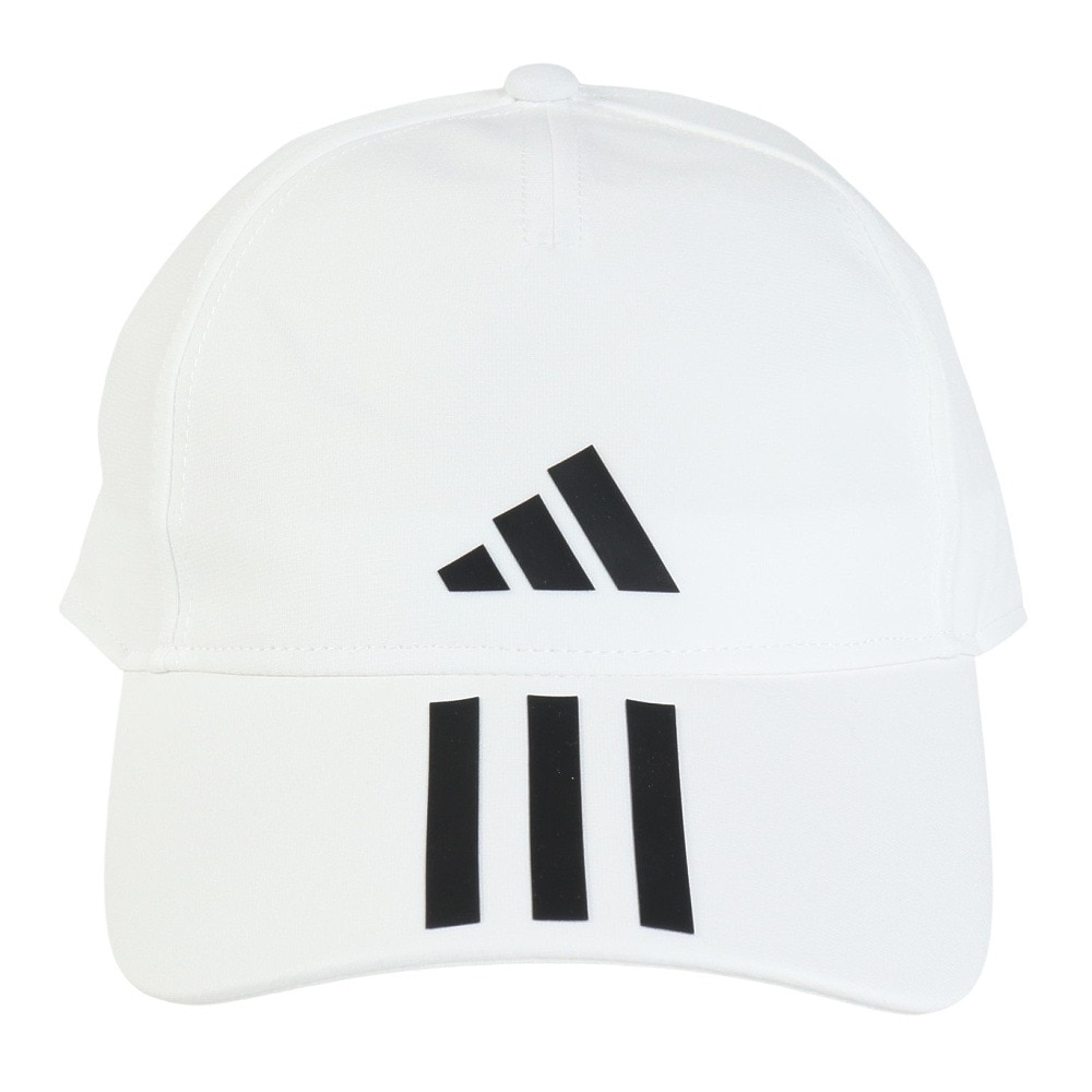 アディダス（adidas）（メンズ）帽子 スリーストライプス AEROREADY ベースボールキャップ 白 57-63cm MKD80-HT2043 スポーツキャップ