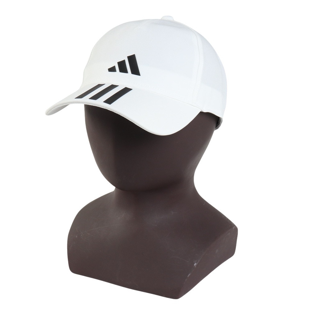 アディダス（adidas）（メンズ）帽子 スリーストライプス AEROREADY ベースボールキャップ 白 57-63cm MKD80-HT2043 スポーツキャップ