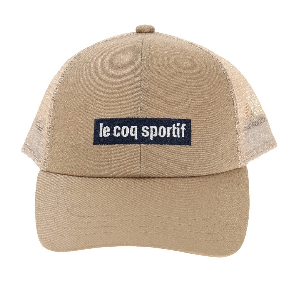 ルコックスポルティフ（lecoqsportif）（メンズ）バックメッシュキャップ QMATJC20 BEG 帽子 熱中症対策