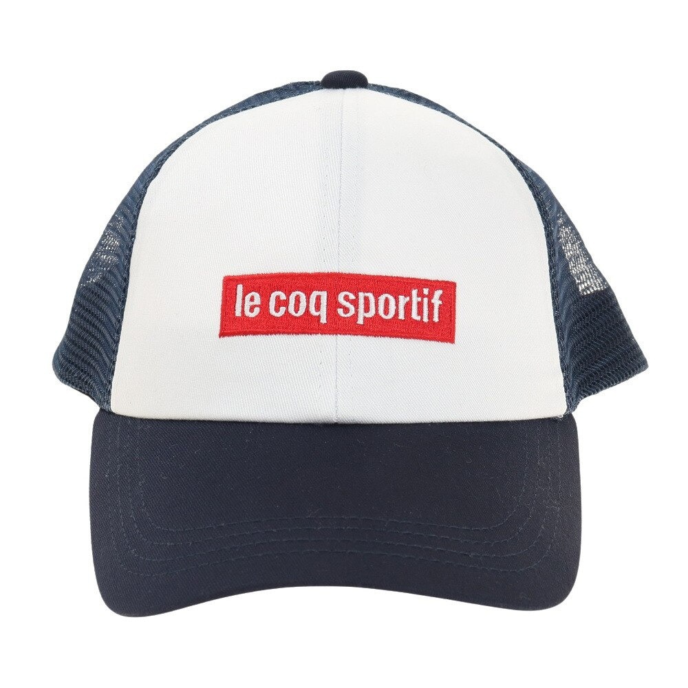 ルコックスポルティフ（lecoqsportif）（メンズ）バックメッシュキャップ QMATJC20 NVWH 帽子 熱中症対策
