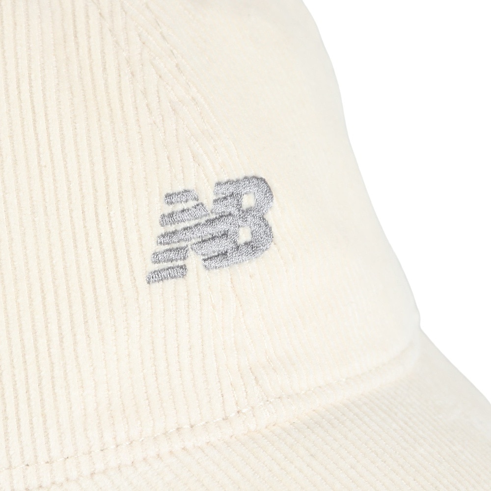 ニューバランス（new balance）（メンズ、レディース）帽子 6パネルウォッシュドコーデュロイキャップ LAH43005LIN オフホワイト フリーサイズ