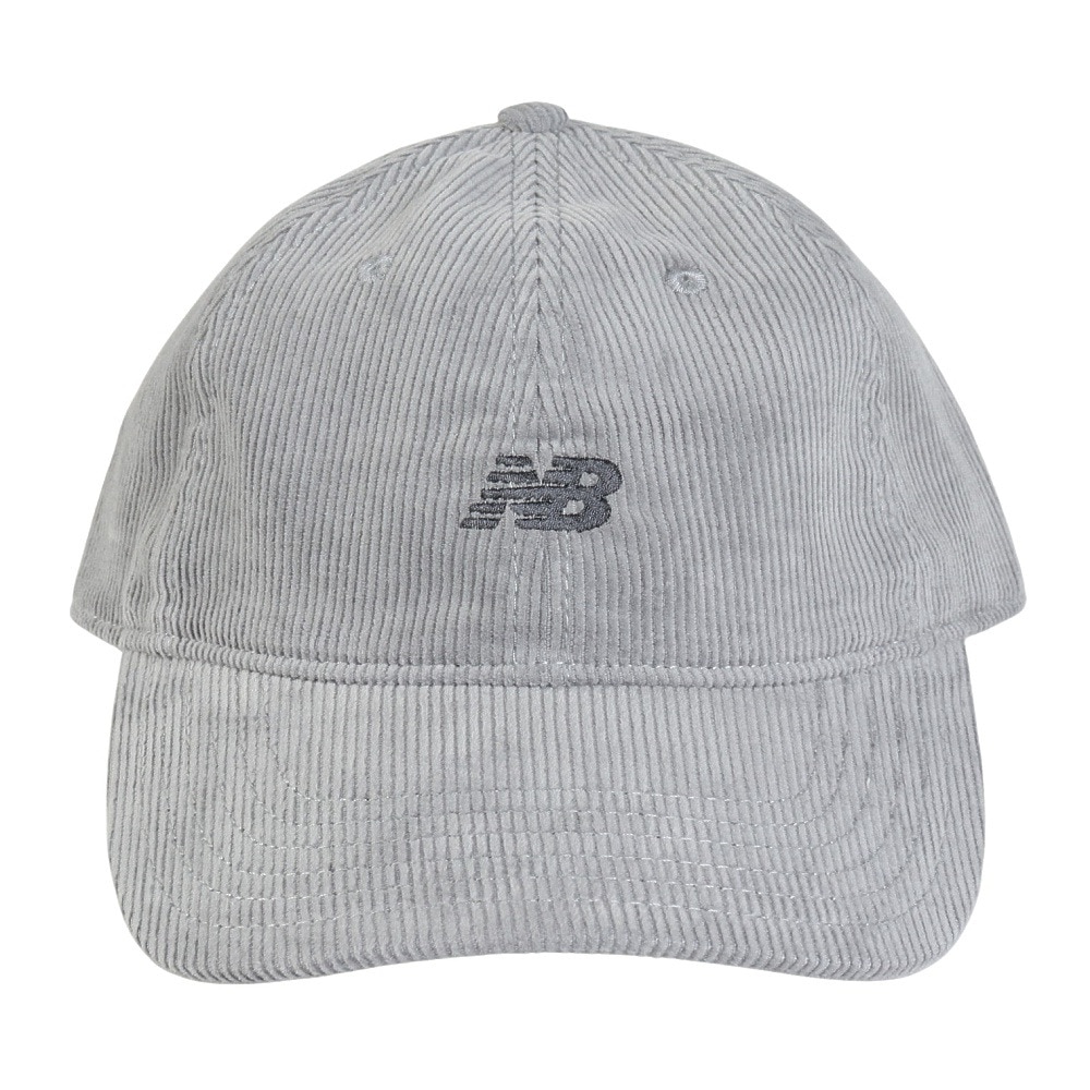ニューバランス（new balance）（メンズ、レディース）帽子 6パネルウォッシュドコーデュロイキャップ LAH43005SLA グレー フリーサイズ