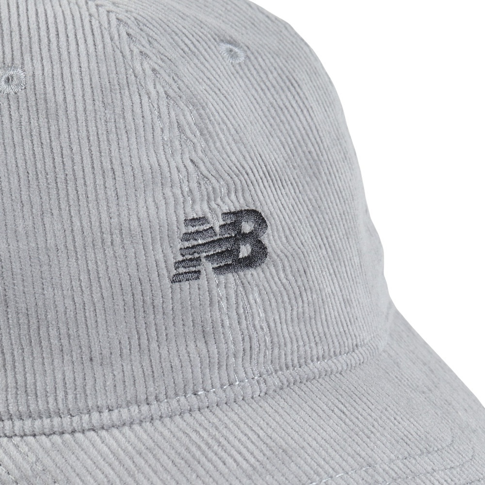 ニューバランス（new balance）（メンズ、レディース）帽子 6パネルウォッシュドコーデュロイキャップ LAH43005SLA グレー フリーサイズ