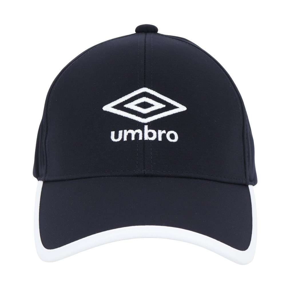 アンブロ（UMBRO）（メンズ、レディース）帽子 はっ水メッシュキャップ 紺 UF5SCP03U NV スポーツキャップ 撥水 暑さ対策 額部分冷却 男女兼用 