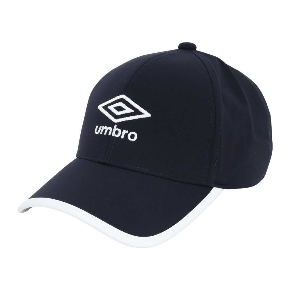 アンブロ（UMBRO）（メンズ、レディース）帽子 はっ水メッシュキャップ 紺 UF5SCP03U NV スポーツキャップ 撥水 暑さ対策 額部分冷却 男女兼用 