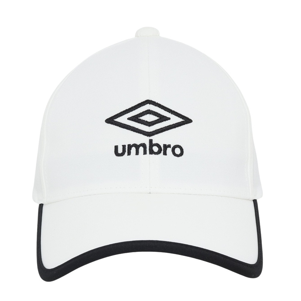 アンブロ（UMBRO）（メンズ、レディース）帽子 はっ水メッシュキャップ 白 UF5SCP03U WH スポーツキャップ 撥水 暑さ対策 額部分冷却 男女兼用 