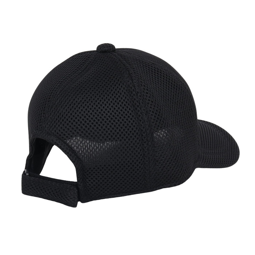 デサント（DESCENTE）（メンズ、レディース）帽子 Wラッセルメッシュキャップ 黒 ST5SCP04U BK00 メッシュキャップ 抗菌防臭 サイズ調整可 男女兼用