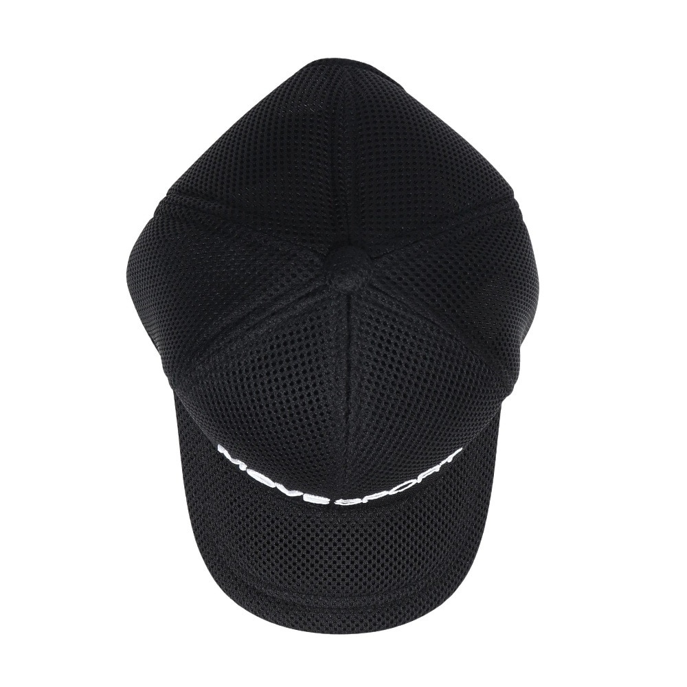 デサント（DESCENTE）（メンズ、レディース）帽子 Wラッセルメッシュキャップ 黒 ST5SCP04U BK00 メッシュキャップ 抗菌防臭 サイズ調整可 男女兼用