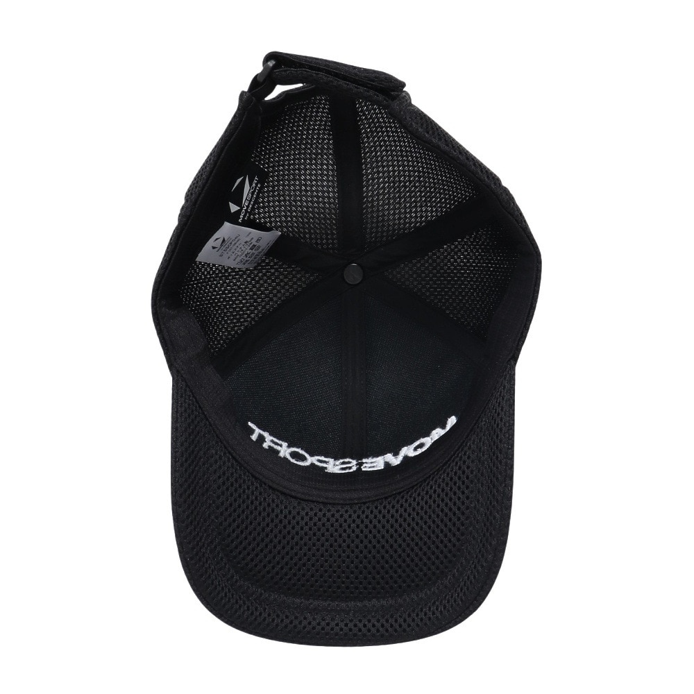 デサント（DESCENTE）（メンズ、レディース）帽子 Wラッセルメッシュキャップ 黒 ST5SCP04U BK00 メッシュキャップ 抗菌防臭 サイズ調整可 男女兼用