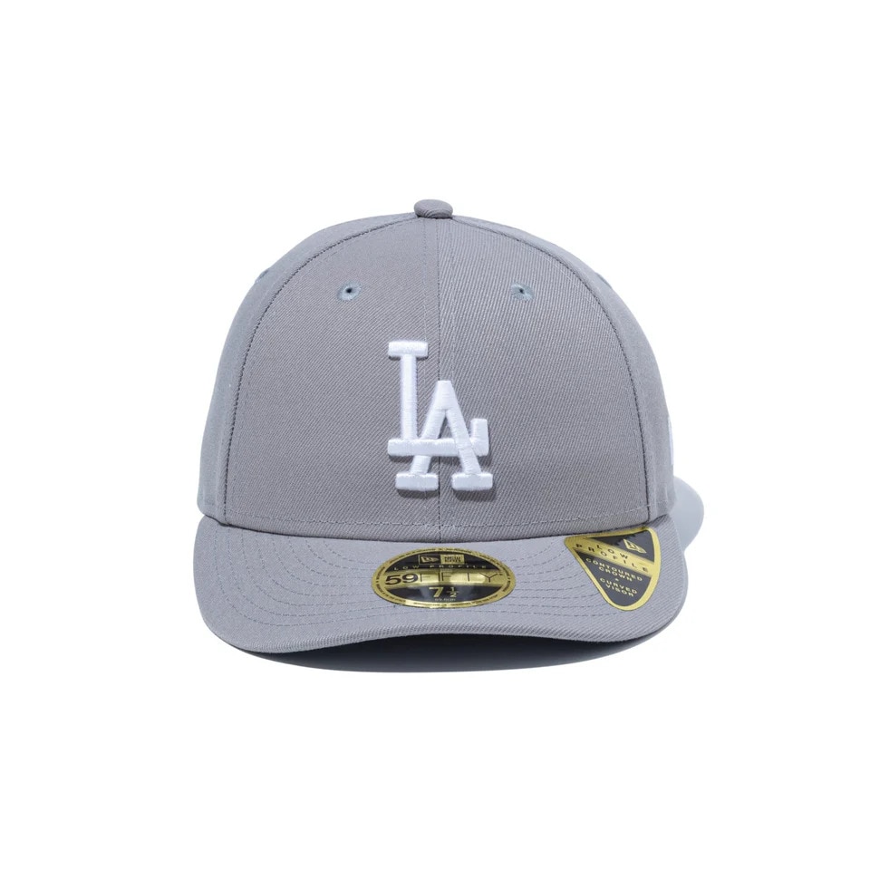 ニューエラ（NEW ERA）（メンズ、レディース）キャップ LP 59FIFTY ロサンゼルス ドジャース グレー×ホワイト 14524647