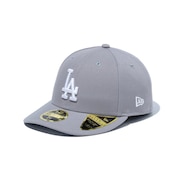 (メンズ、レディース)キャップ LP 59FIFTY ロサンゼルス ドジャース グレー×ホワイト 14524647