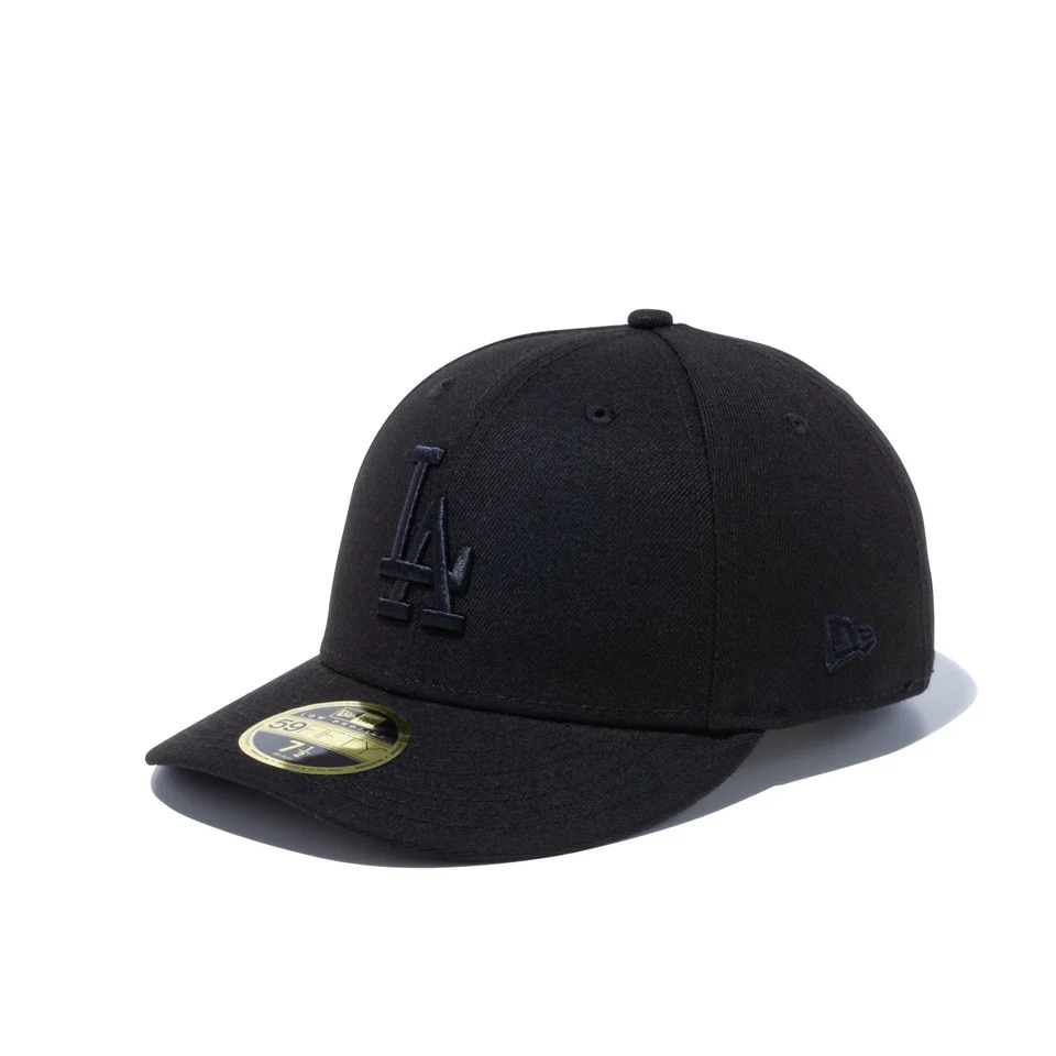 ニューエラ（NEW ERA）（メンズ、レディース）キャップ LP 59FIFTY ロサンゼルス ドジャース ブラック×ブラック 14524649