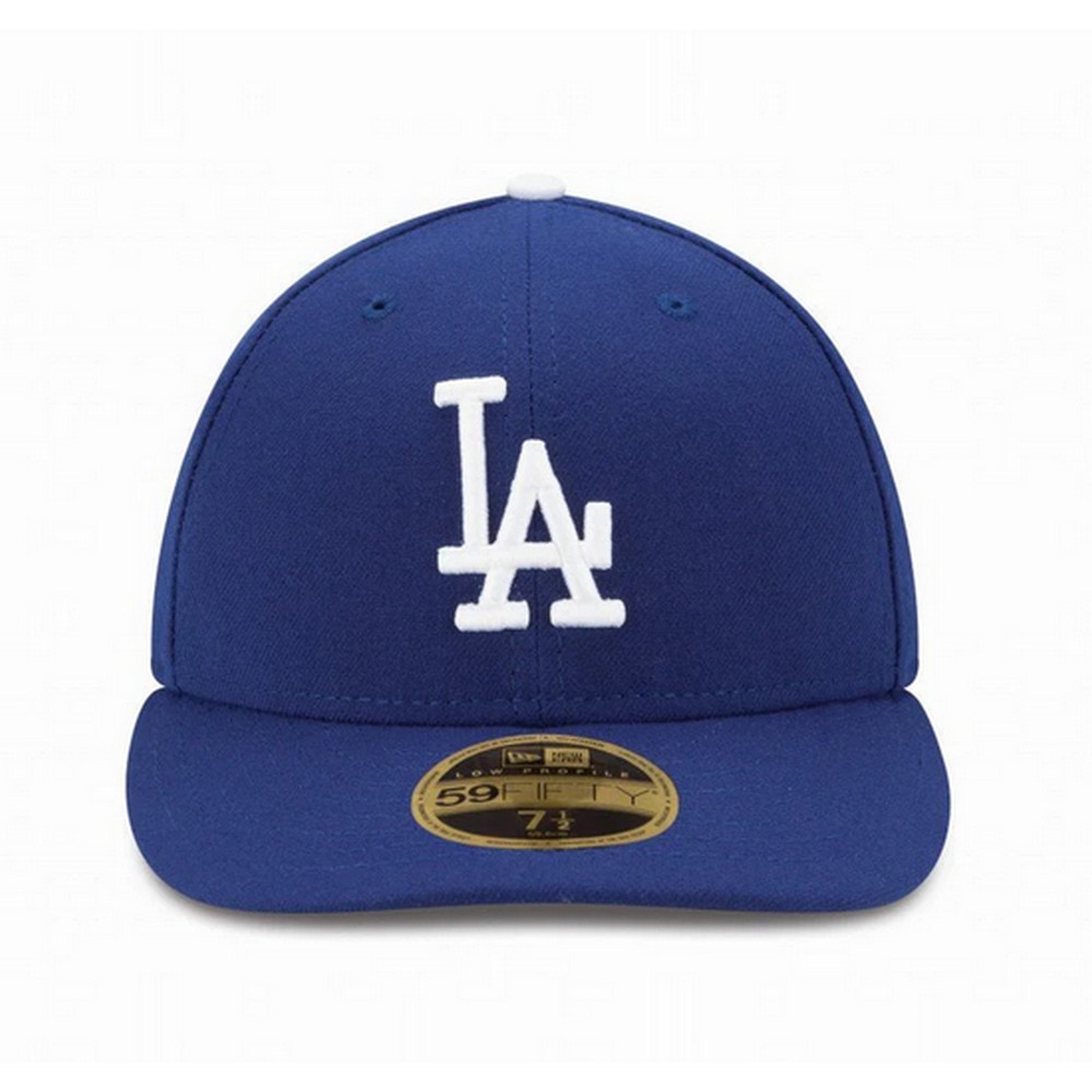 ニューエラ（NEW ERA）（メンズ、レディース）キャップ LP 59FIFTY MLBオンフィールド ロサンゼルス・ドジャース ゲーム 14524668 帽子 57.7cm-59.6cm 青