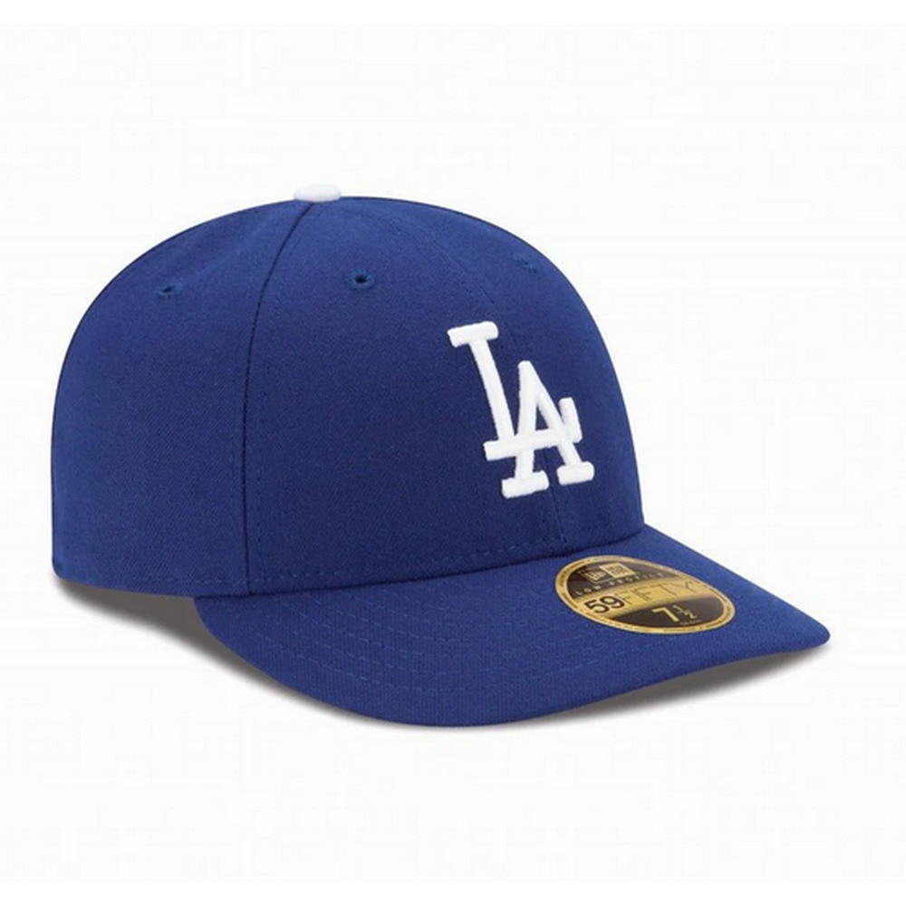 ニューエラ（NEW ERA）（メンズ、レディース）キャップ LP 59FIFTY MLBオンフィールド ロサンゼルス・ドジャース ゲーム 14524668 帽子 57.7cm-59.6cm 青