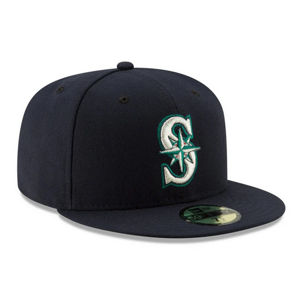 ニューエラ（NEW ERA）（メンズ、レディース）キャップ 59FIFTY MLB オンフィールド シアトル マリナーズ ゲーム 14524849