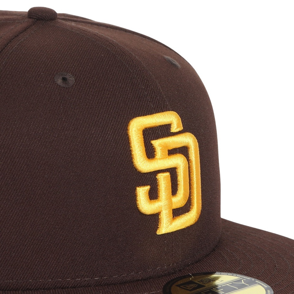 ニューエラ（NEW ERA）（メンズ、レディース）キャップ 59FIFTY MLB オンフィールド サンディエゴ パドレス ゲーム 14524854 茶色