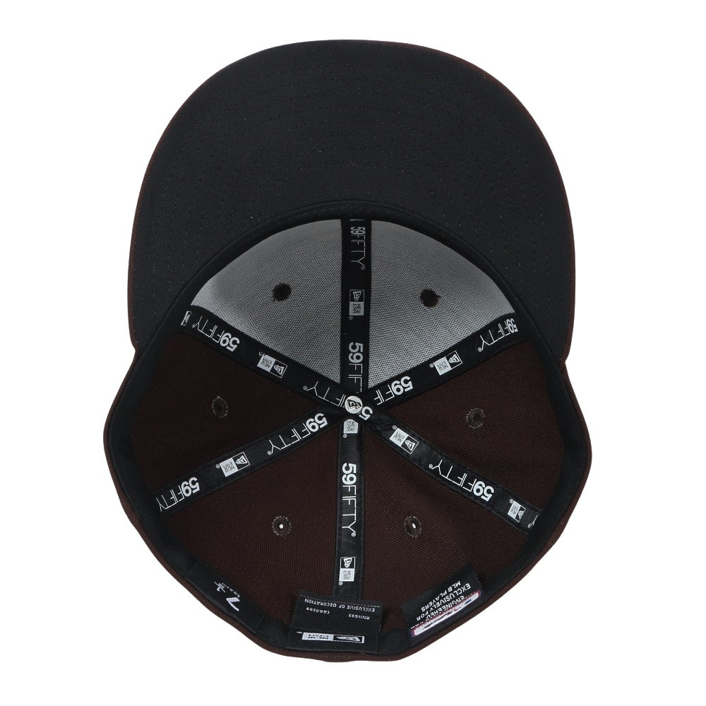 ニューエラ（NEW ERA）（メンズ、レディース）キャップ 59FIFTY MLB オンフィールド サンディエゴ パドレス ゲーム 14524854 茶色
