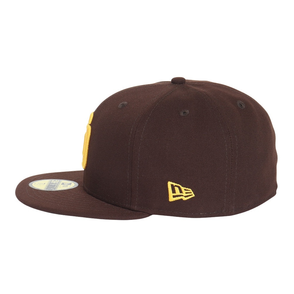 ニューエラ（NEW ERA）（メンズ、レディース）キャップ 59FIFTY MLB オンフィールド サンディエゴ パドレス ゲーム 14524854 茶色