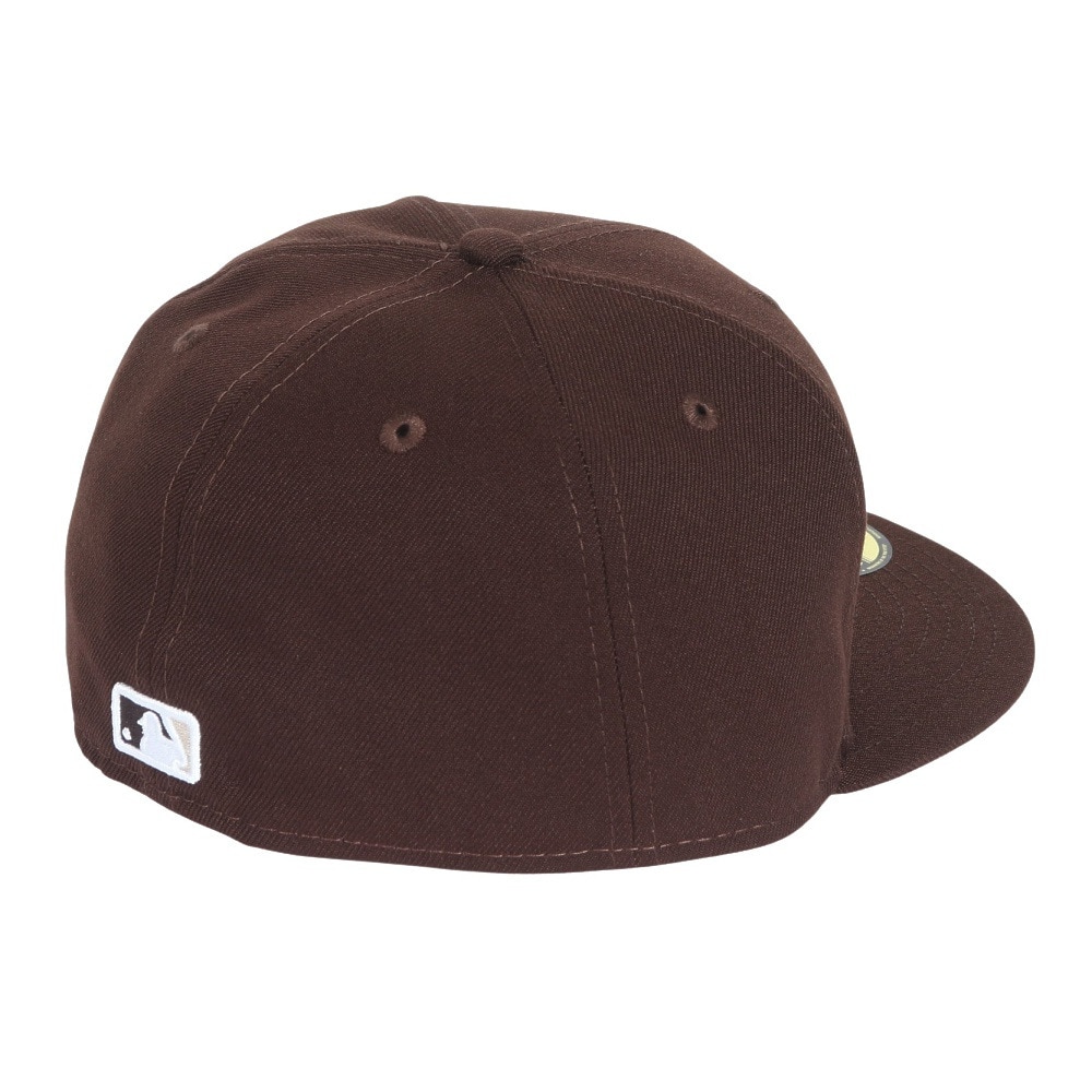 ニューエラ（NEW ERA）（メンズ、レディース）キャップ 59FIFTY MLB オンフィールド サンディエゴ パドレス オルタネイト バーントウッド 14524855 茶色