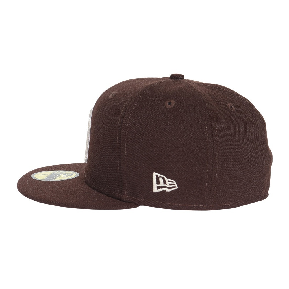 ニューエラ（NEW ERA）（メンズ、レディース）キャップ 59FIFTY MLB オンフィールド サンディエゴ パドレス オルタネイト バーントウッド 14524855 茶色