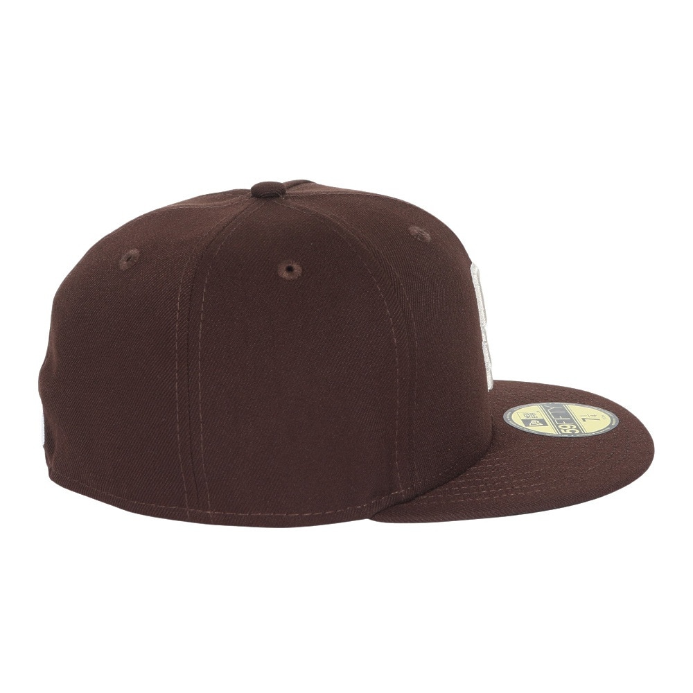 ニューエラ（NEW ERA）（メンズ、レディース）キャップ 59FIFTY MLB オンフィールド サンディエゴ パドレス オルタネイト バーントウッド 14524855 茶色