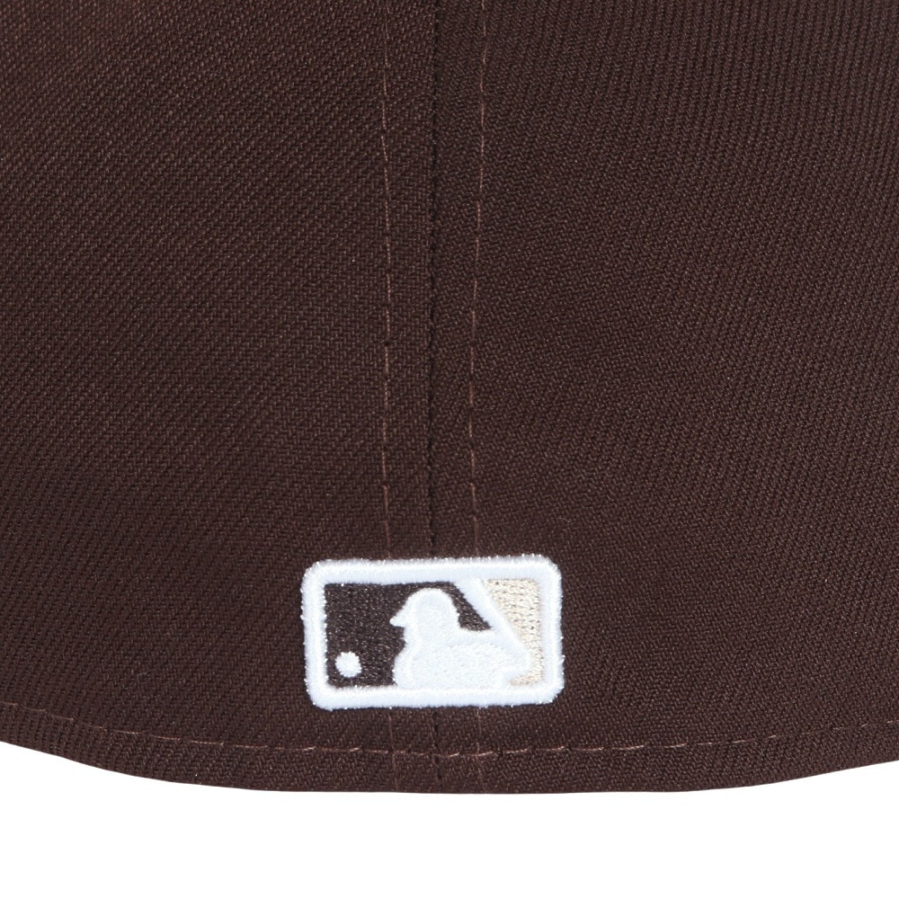 ニューエラ（NEW ERA）（メンズ、レディース）キャップ 59FIFTY MLB オンフィールド サンディエゴ パドレス オルタネイト バーントウッド 14524855 茶色
