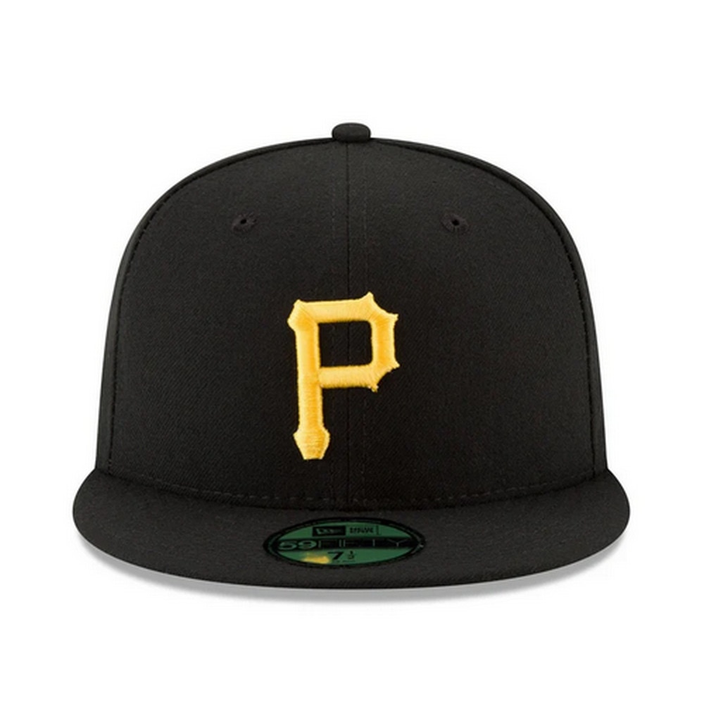 ニューエラ（NEW ERA）（メンズ、レディース）キャップ 59FIFTY MLB オンフィールド ピッツバーグ パイレーツ ゲーム 14524856 黒