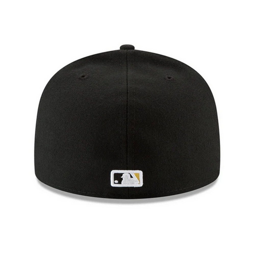 ニューエラ（NEW ERA）（メンズ、レディース）キャップ 59FIFTY MLB オンフィールド ピッツバーグ パイレーツ ゲーム 14524856 黒