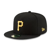 (メンズ、レディース)キャップ 59FIFTY MLB オンフィールド ピッツバーグ パイレーツ ゲーム 14524856 黒