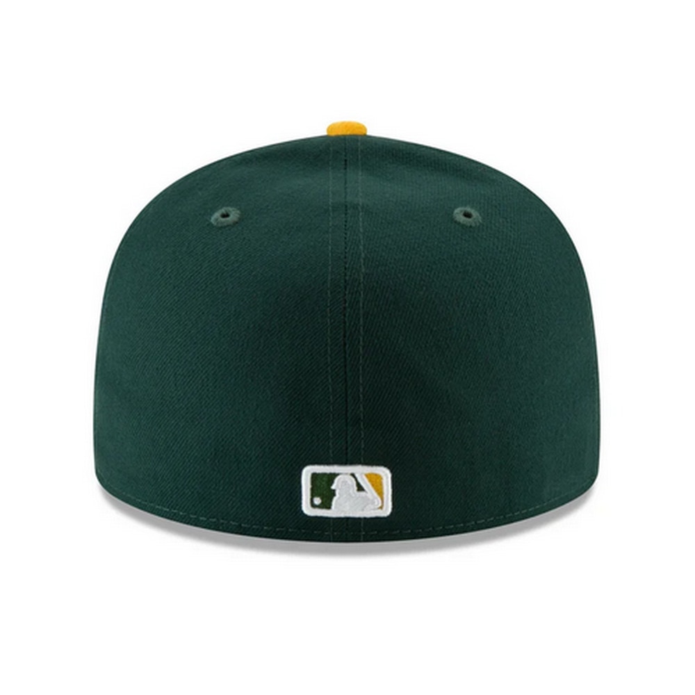 ニューエラ（NEW ERA）（メンズ、レディース）キャップ 59FIFTY MLB オンフィールド オークランド アスレチックス ホーム 14524863 緑