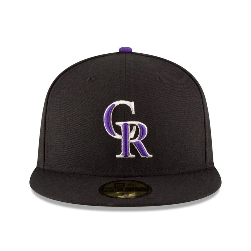 ニューエラ（NEW ERA）（メンズ、レディース）帽子 キャップ 59FIFTY MLBオンフィールド コロラド・ロッキーズ ゲーム 14524883 57.7cm-59.6cm 紫