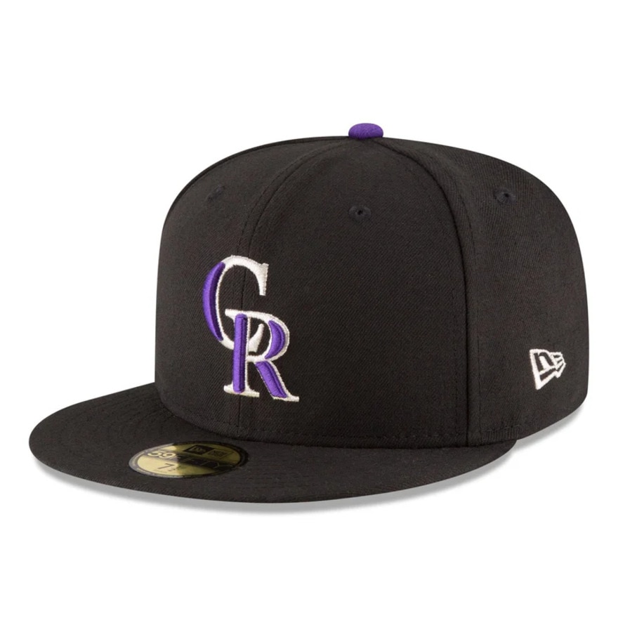 ニューエラ（NEW ERA）（メンズ、レディース）帽子 キャップ 59FIFTY MLBオンフィールド コロラド・ロッキーズ ゲーム 14524883 57.7cm-59.6cm 紫