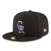 (メンズ、レディース)帽子 キャップ 59FIFTY MLBオンフィールド コロラド・ロッキーズ ゲーム 14524883 57.7cm-59.6cm 紫