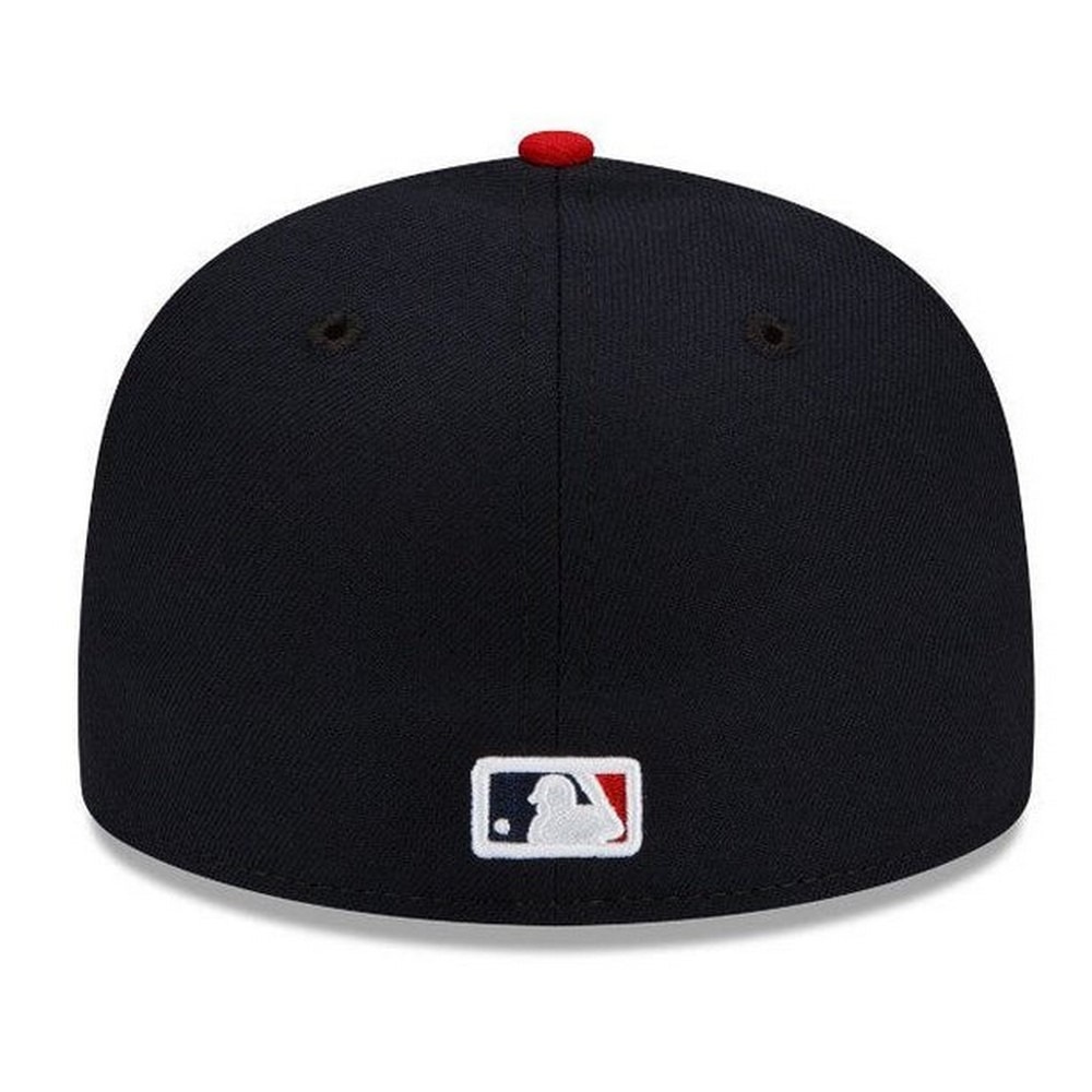 ニューエラ（NEW ERA）（メンズ、レディース）キャップ 59FIFTY MLBオンフィールド クリーブランド・ガーディアンズ ロード 紺 S-Lサイズ(57-59cm) 14524887