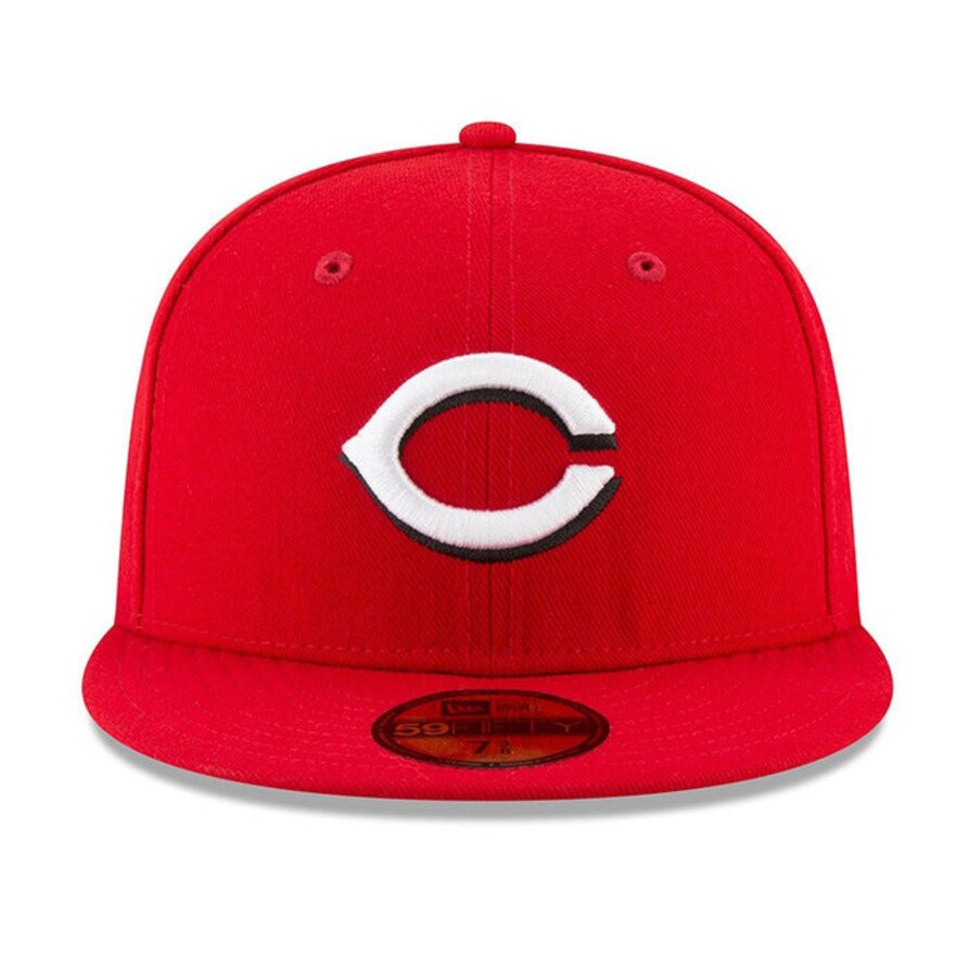ニューエラ（NEW ERA）（メンズ、レディース）キャップ 59FIFTY MLBオンフィールド シンシナティ・レッズ ホーム 赤 S-Lサイズ(57-59cm) 14524889 吸湿速乾
