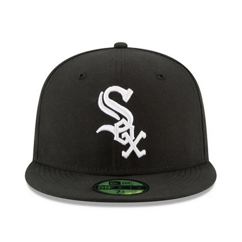 ニューエラ（NEW ERA）（メンズ、レディース）キャップ 59FIFTY MLB オンフィールド シカゴ ホワイトソックス ゲーム 14524891 黒
