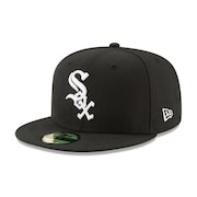 (メンズ、レディース)キャップ 59FIFTY MLB オンフィールド シカゴ ホワイトソックス ゲーム 14524891 黒