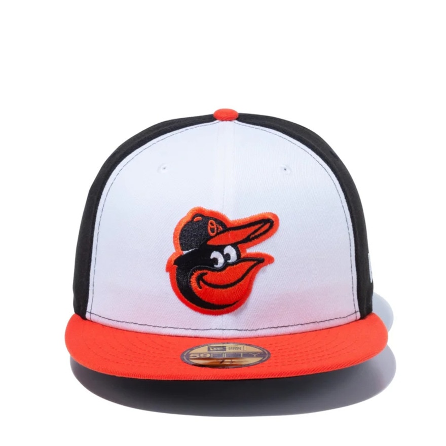 ニューエラ（NEW ERA）（メンズ、レディース）帽子 キャップ 59FIFTY MLBオンフィールド ボルティモア・オリオールズ ホーム 14524897 57.7cm-59.6cm 白