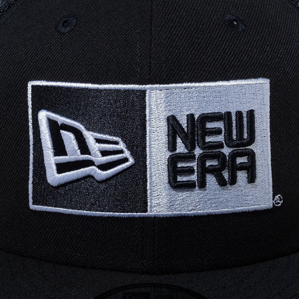 ニューエラ（NEW ERA）（メンズ、レディース）キャップ 9FIFTY トラッカー ボックスロゴ 黒 Mサイズ(57-61cm) 14524908 スポーツキャップ メッシュキャップ