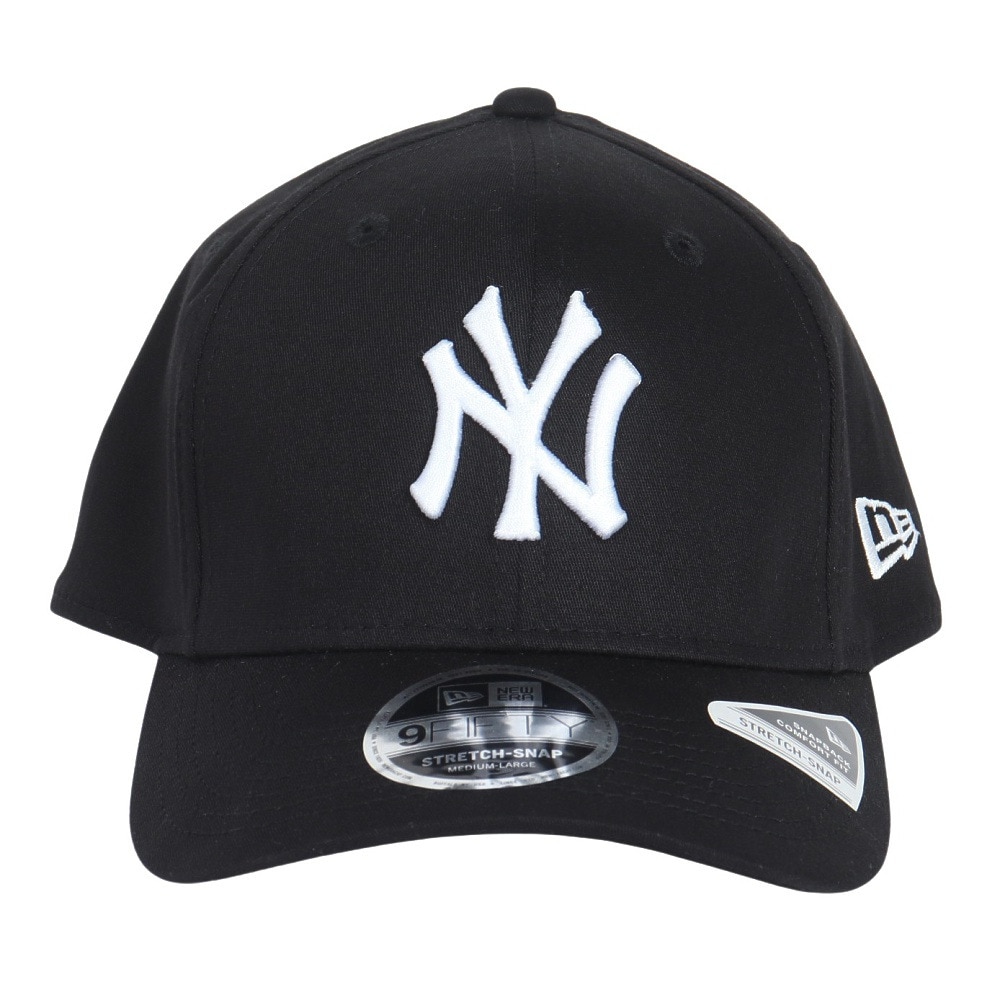 ニューエラ（NEW ERA）（メンズ、レディース）帽子 キャップ 9FIFTY ストレッチスナップ ニューヨーク・ヤンキース 14524911 57cm-61cm 黒