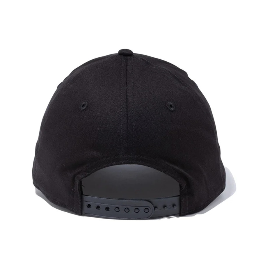ニューエラ（NEW ERA）（メンズ、レディース）キャップ 9FIFTY ストレッチスナップ ボックスロゴ ブラック×ゴールド Mサイズ 14524915 サイズ調整可能 