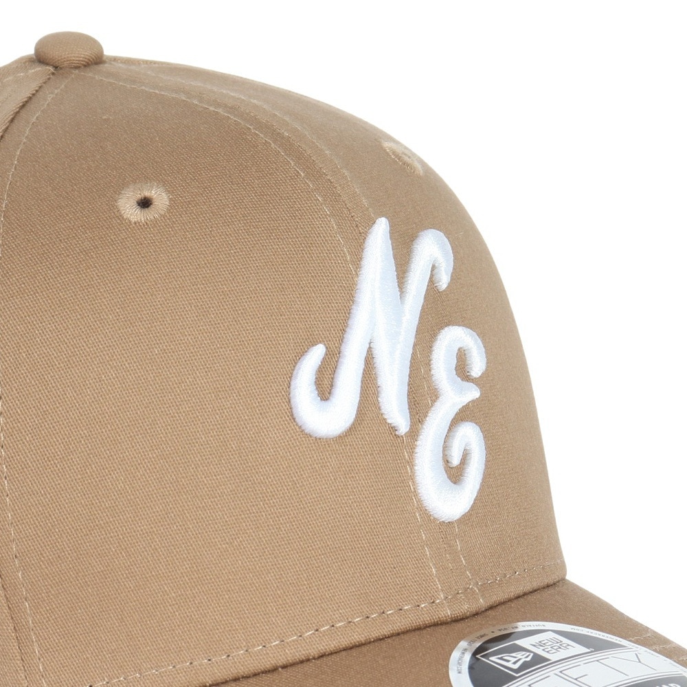 ニューエラ（NEW ERA）（メンズ、レディース）帽子 キャップ 9FIFTY ストレッチスナップ クラシックロゴ カーキ×ホワイト 14524917 57cm-61cm
