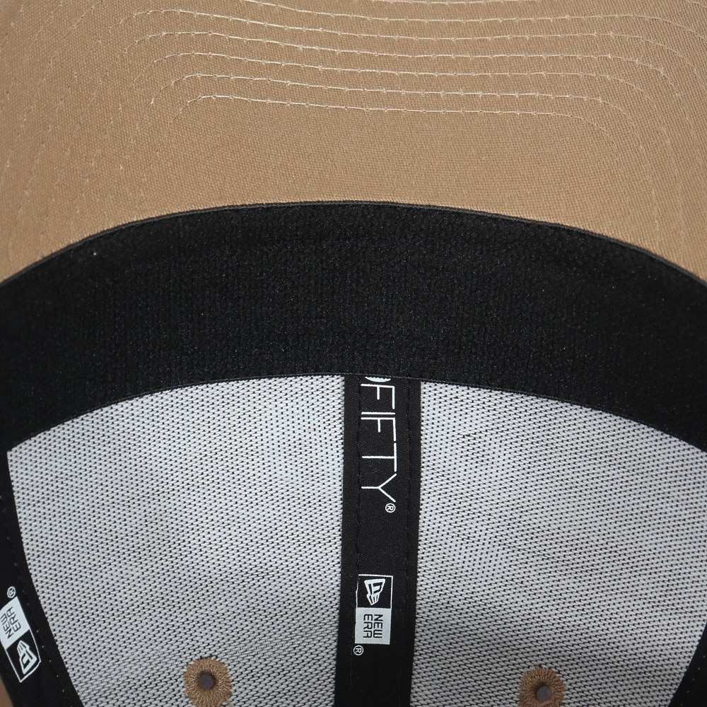 ニューエラ（NEW ERA）（メンズ、レディース）帽子 キャップ 9FIFTY ストレッチスナップ クラシックロゴ カーキ×ホワイト 14524917 57cm-61cm