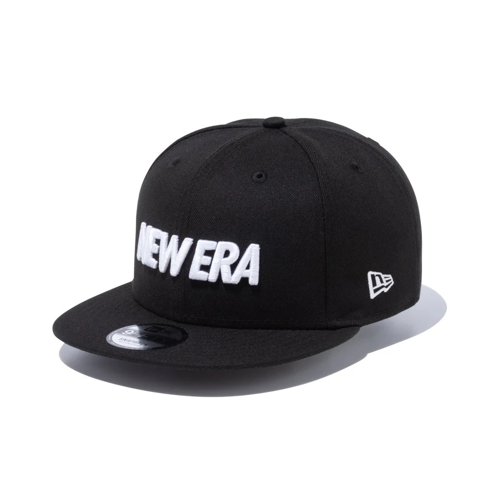 ニューエラ（NEW ERA）（メンズ、レディース）キャップ 9FIFTY ワードマークロゴ ブラック×ホワイト 14524928 57.7-61.5cm 黒