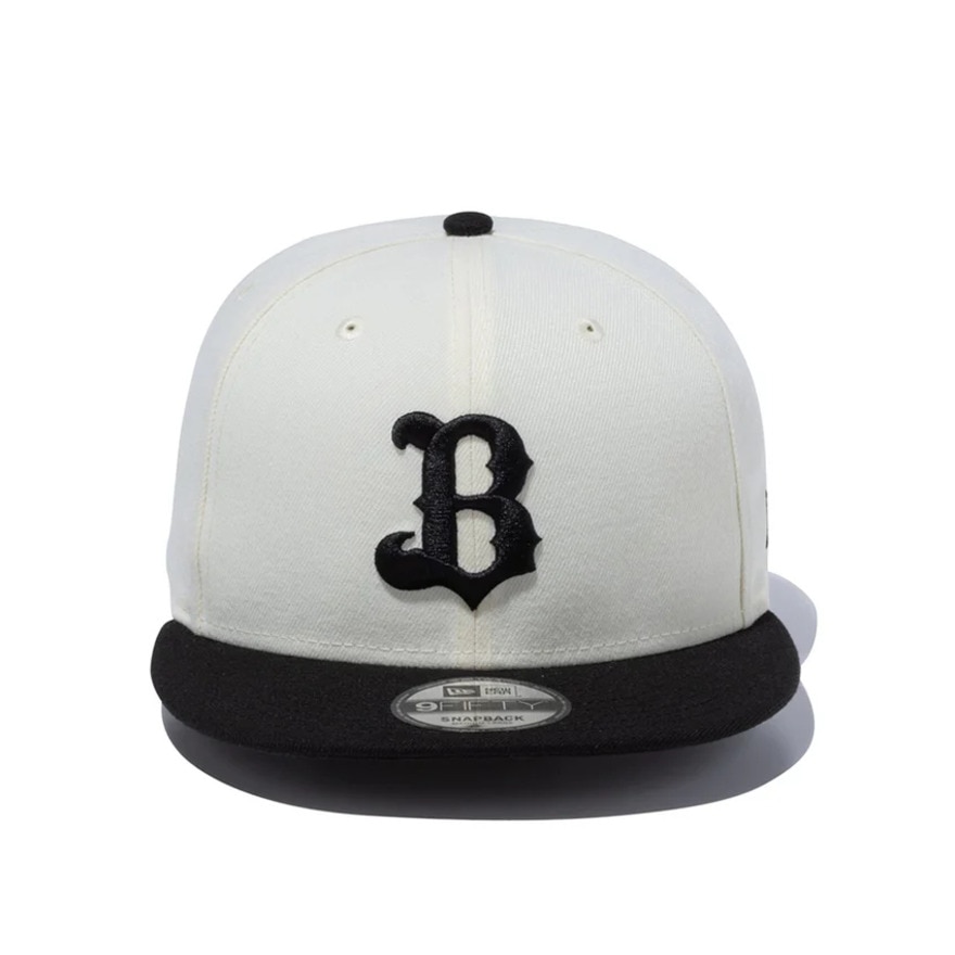 ニューエラ（NEW ERA）（メンズ、レディース）帽子 キャップ 9FIFTY オリックス・バファローズ クロームホワイト×ブラック Mサイズ 14524935 シンプル