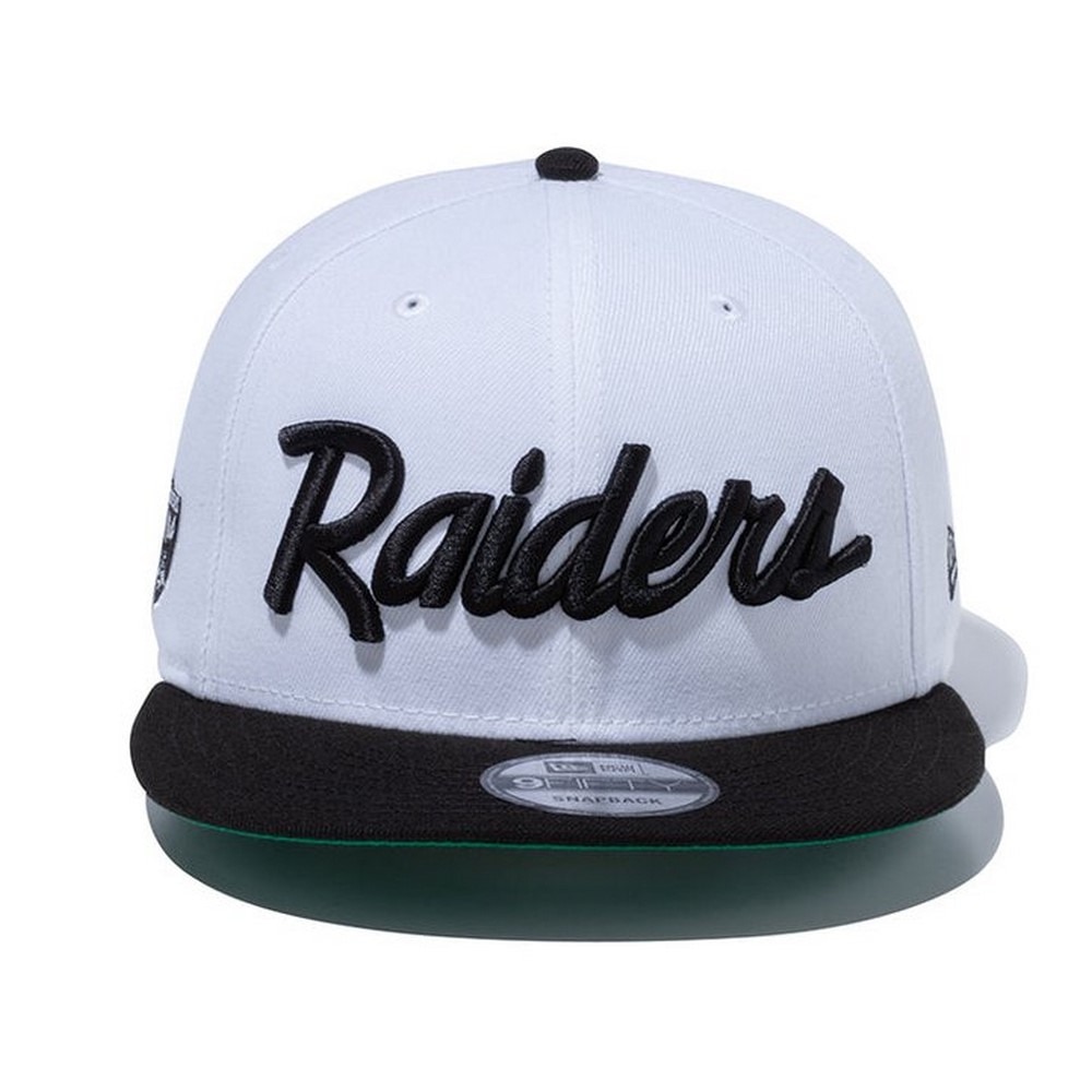 ニューエラ（NEW ERA）（メンズ、レディース）キャップ 9FIFTY ラスベガス・レイダース ホワイト×ブラック ブラックバイザー 白 Mサイズ(57-61cm) 14524941 