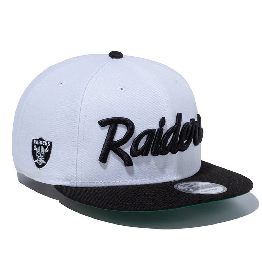 ニューエラ（NEW ERA）（メンズ、レディース）キャップ 9FIFTY ラスベガス・レイダース ホワイト×ブラック ブラックバイザー 白 Mサイズ(57-61cm) 14524941 
