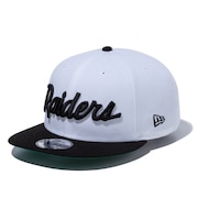 (メンズ、レディース)キャップ 9FIFTY ラスベガス・レイダース ホワイト×ブラック ブラックバイザー 白 Mサイズ(57-61cm) 14524941