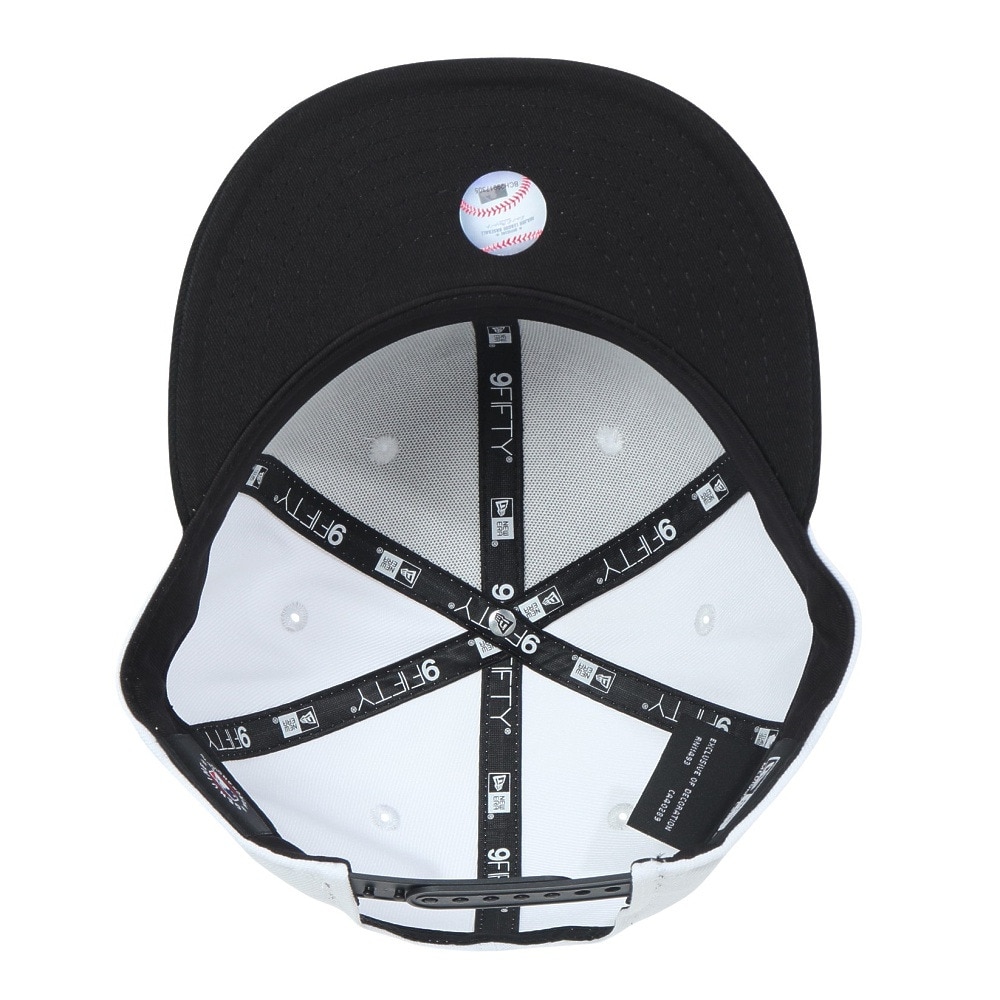 ニューエラ（NEW ERA）（メンズ、レディース）キャップ 9FIFTY ロサンゼルス ドジャース ホワイト×ブラック ブラックバイザー 14524960 帽子 57.7cm-61.5cm